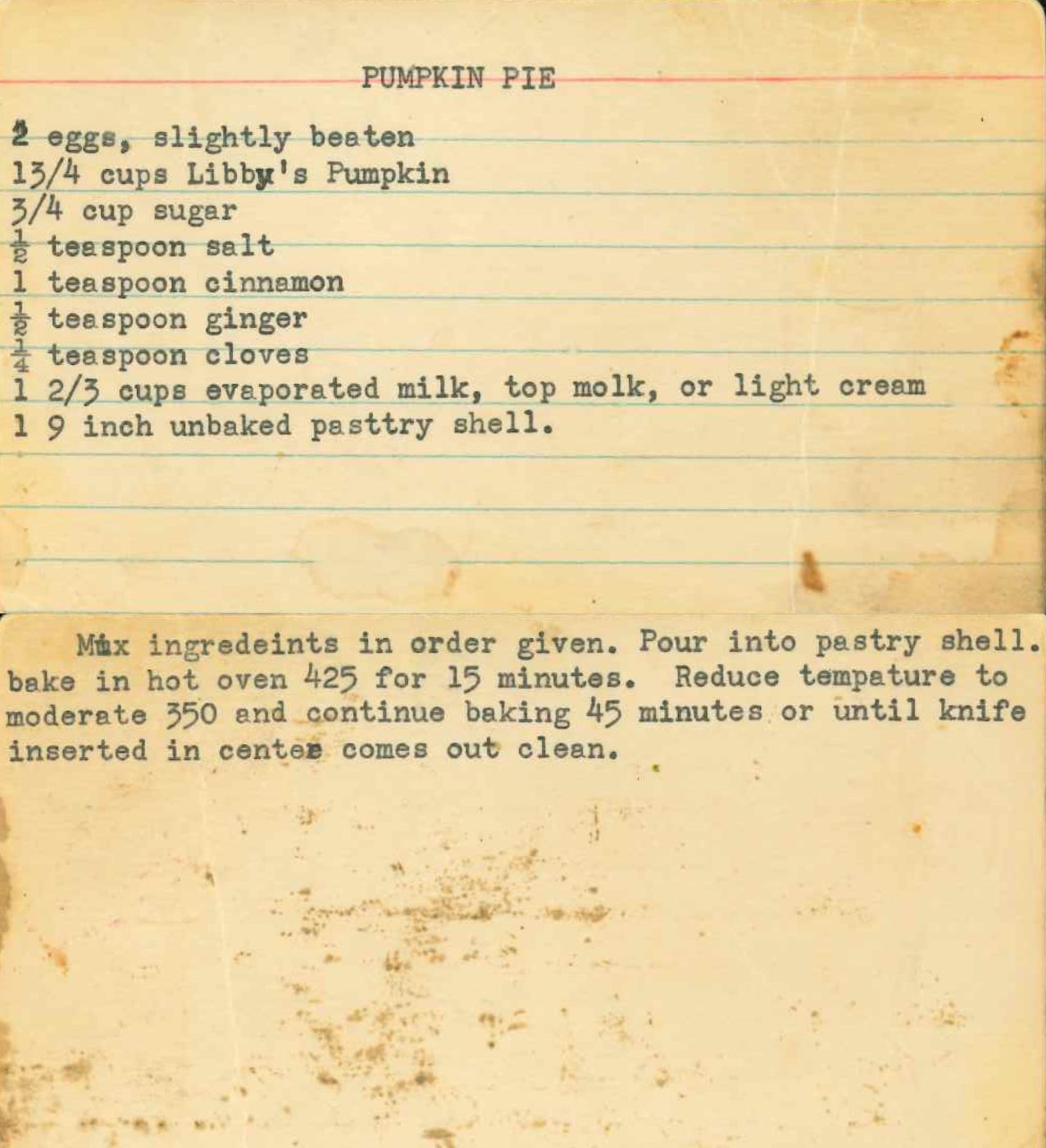 Recipe