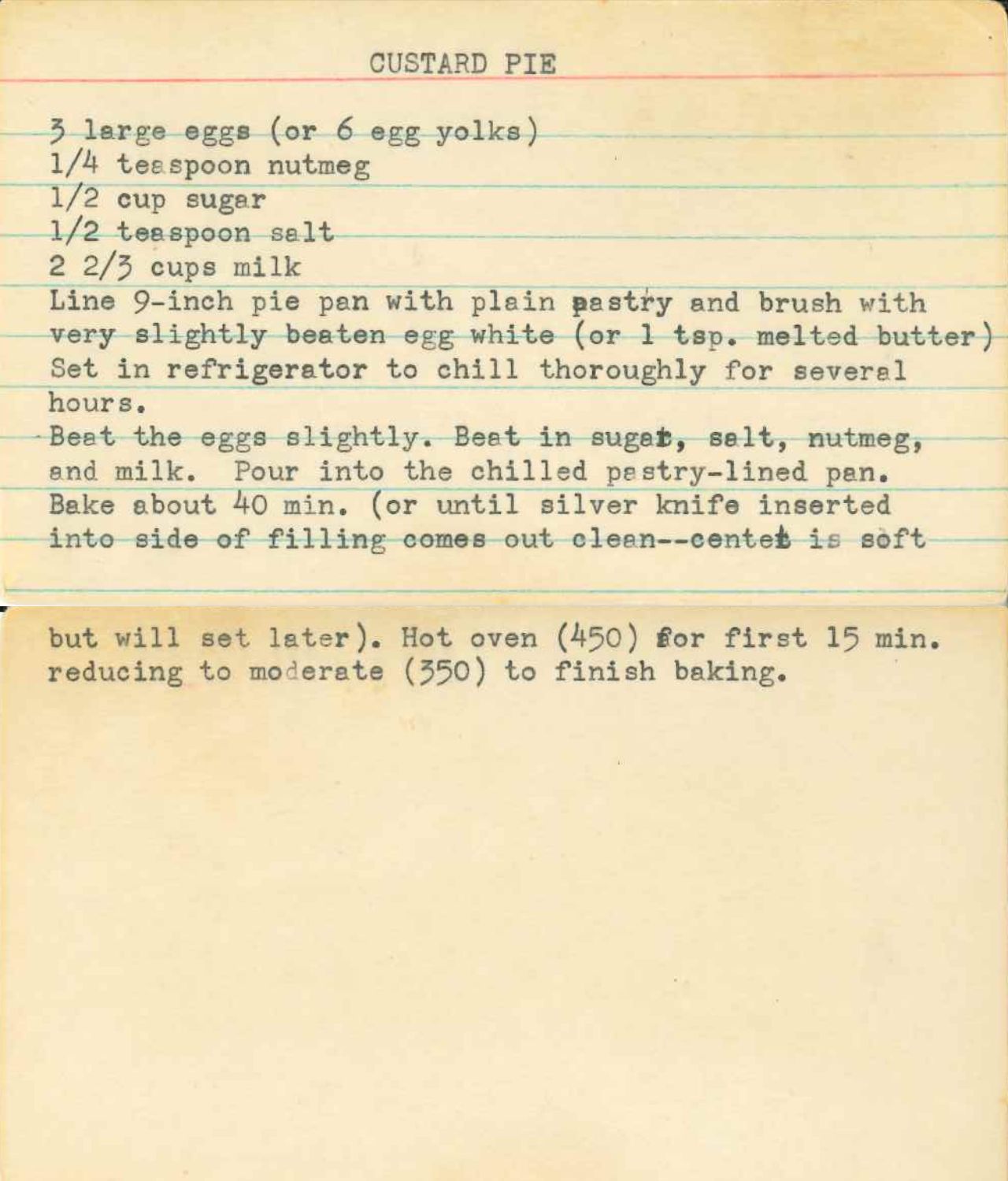 Recipe
