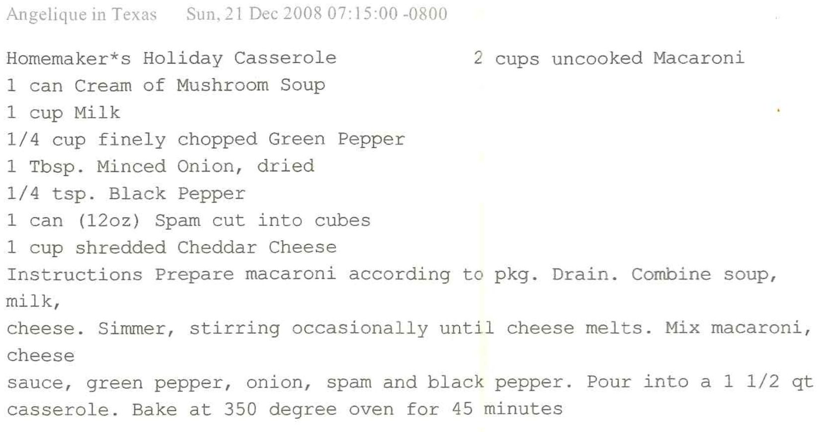 Recipe